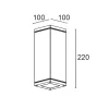 Up&Down Q Ceiling 9814C/ND0.MB-Ceiling Lamps - Ceiling luminaire DALI - Built-in driver