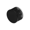 LED pin fin heat sink, ø80mm, H 50mm, Base 5mm, Black anodized