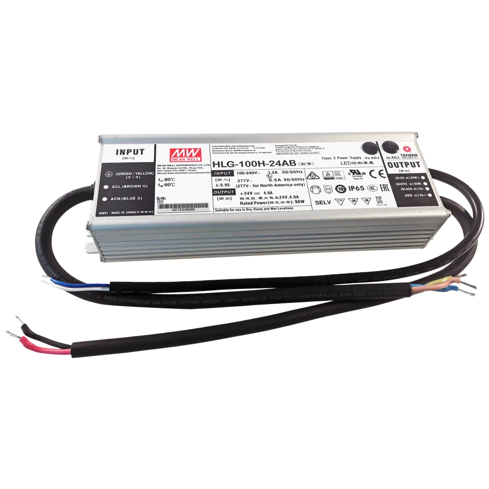96W LED Driver CV+CC 24V/4A, 3in1 Dimming + Vo/Io adjustable