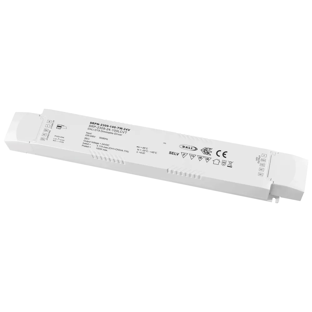 100W DALI2 DT8, TUNABLE WHITE, LED DRIVER 24VDC