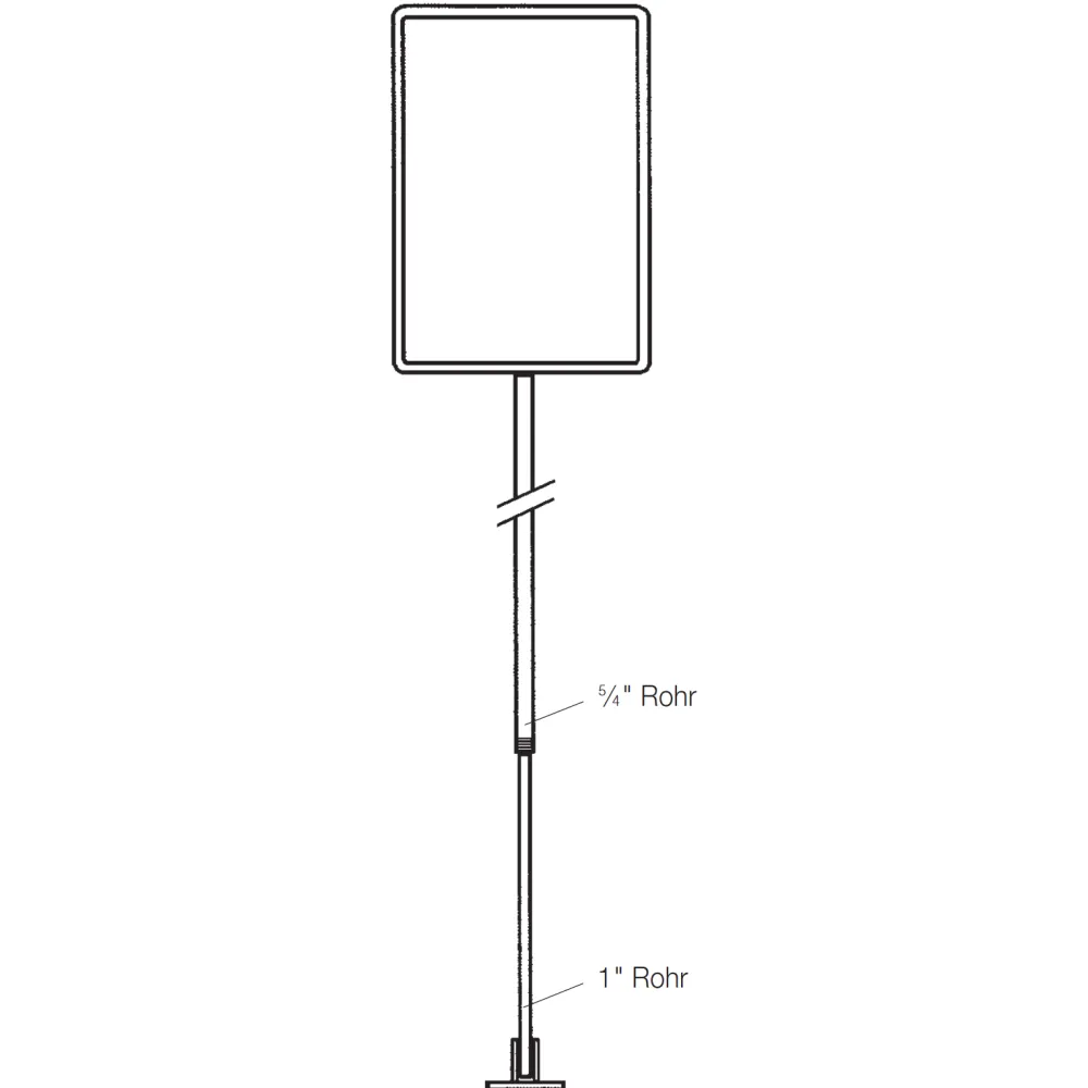 Individual tubular frame stand for island posts