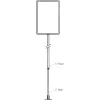Individual tubular frame stand for island posts