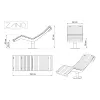 Swivel lounger Flash