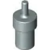Plastic attachment for traffic cones to secure lamps