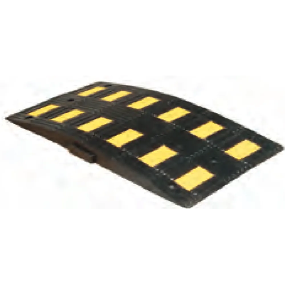 Safe Ride road threshold made of recycled rubber