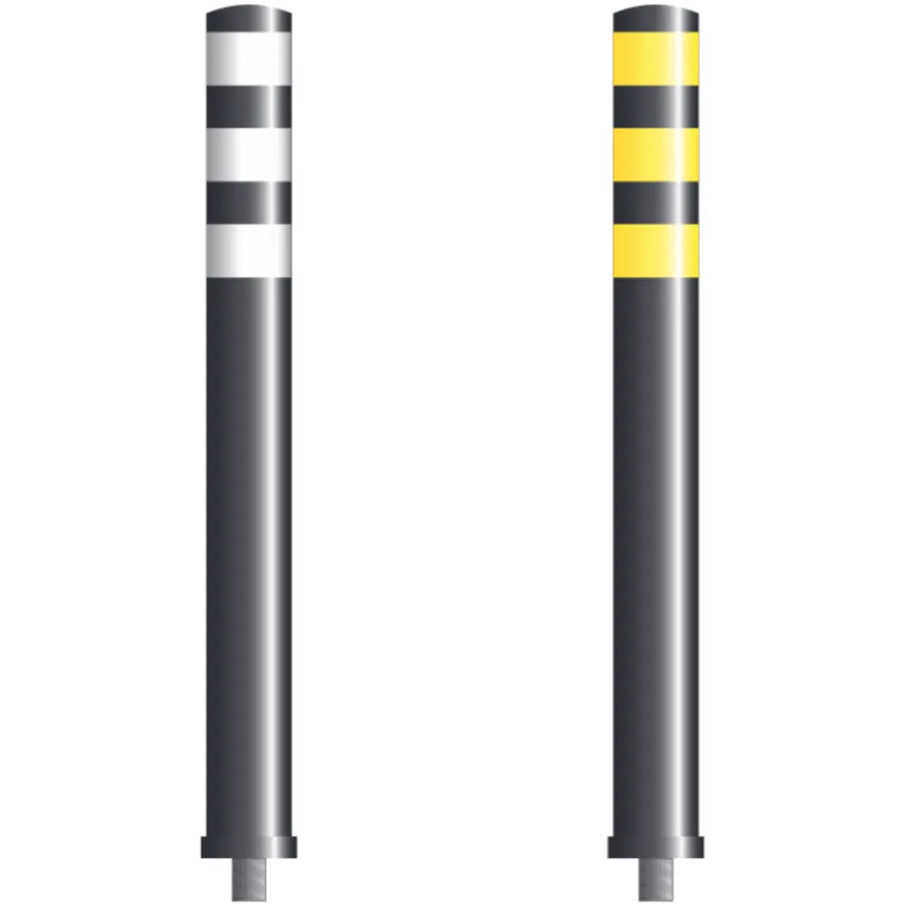 Flexible black or white barrier post 