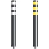 Flexible black or white barrier post 