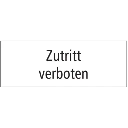 Zutritt verboten