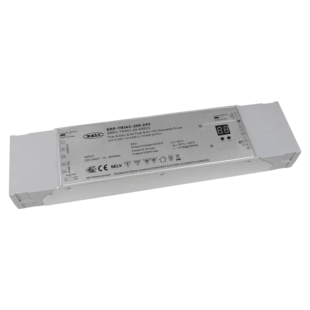 200W DALI/Push, TRIAC, 0/1-10V driver