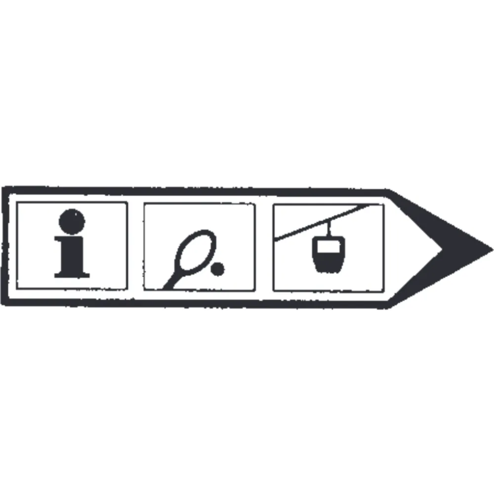 Signpost for flowing traffic