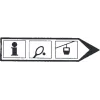Signpost for flowing traffic