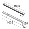Matrix Mini Recessed 2813R/NPRCWB-Ground Recessed - Recessed with Lens L. 1030 - Remote driver 24Vdc