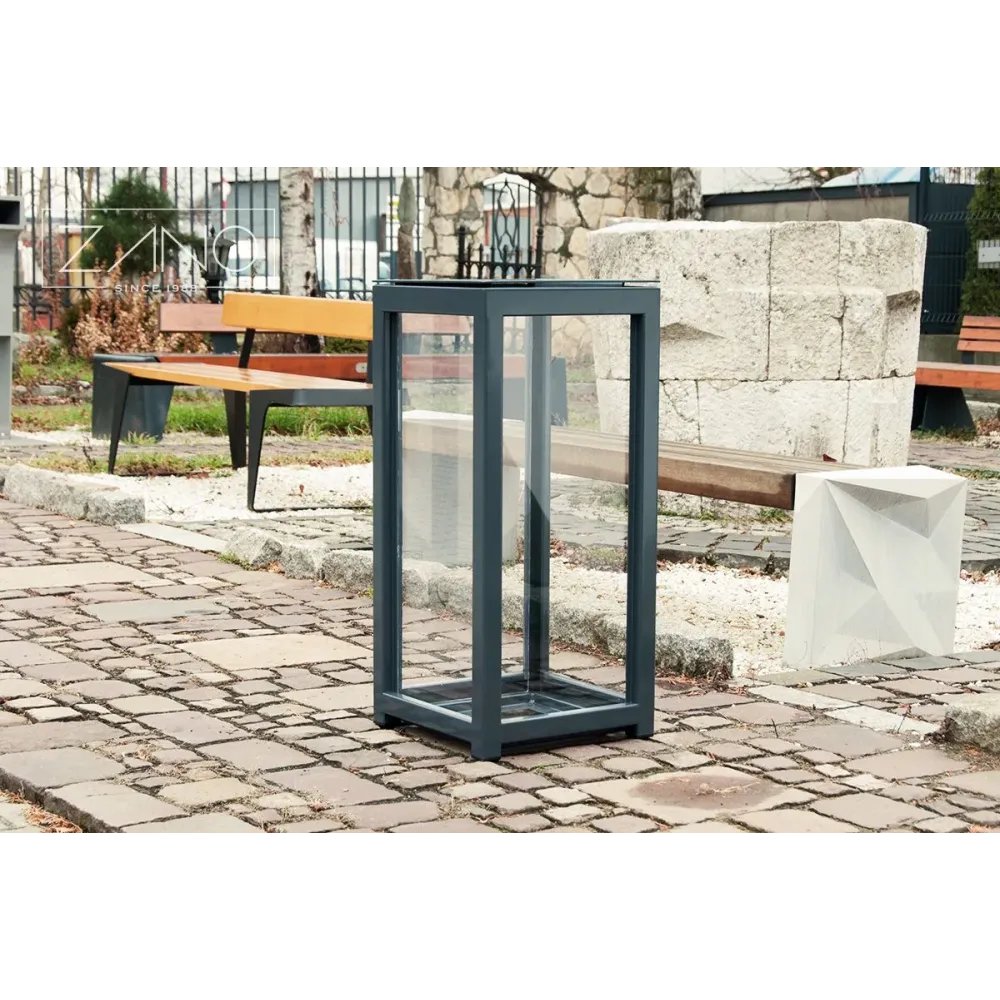Anti-terrorist Safety Transparent Dustbin