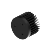 LED star heat sink, ø70mm, H 50mm, Base 10mm, Black anodized