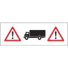 Danger construction site sign