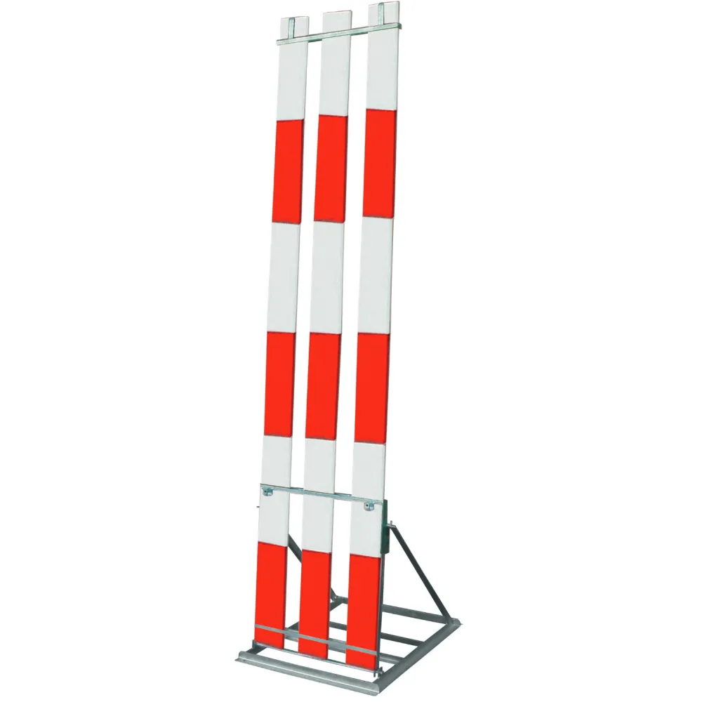 Slated stand for 3 vertical slats