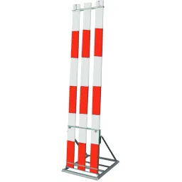 Slated stand for 3 vertical slats