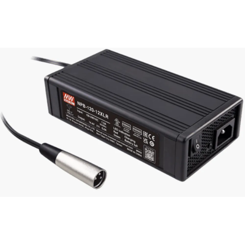 103W Battery charger 13.8V/6.8A, XLR connector