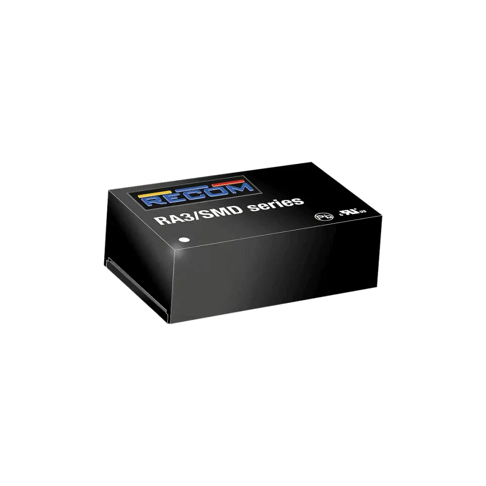 3W DC/DC converter, input 24V +/-10%, output +20V/+75mA / -5V/-300mA, SMD