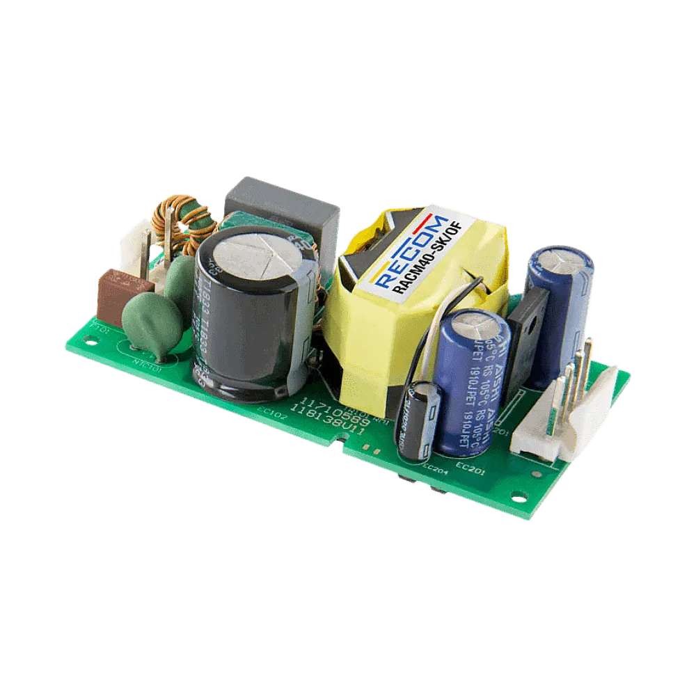 40W Open Frame Power Supply 36V/1.11A, Medical, Household, ITE