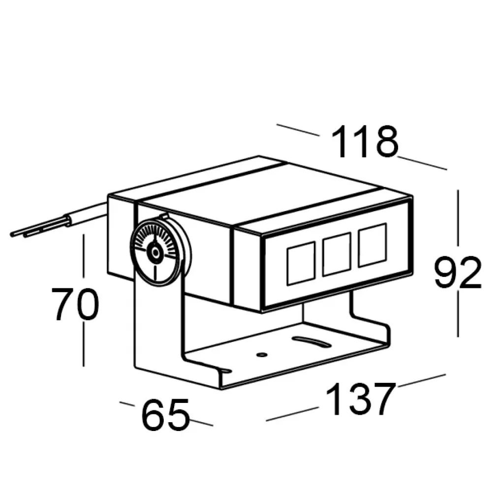 Modo Floodlight 611W1/WP70MB-Floodlights - Module Horizontal Emission