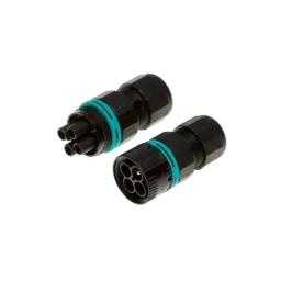 Mini Circular Connector Set , 4p, Plug&Socket, Screw, Wire Protection, D6-12mm, IP66/IP68