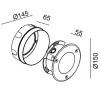 Lucy Wall Recessed 1060R/WR1.VS.99-Wall Recessed - Recessed in polypropylene with steel ring nut