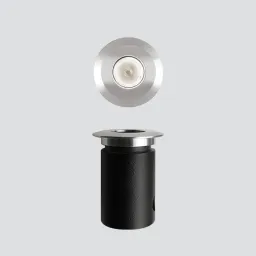 Rim 45 - Recessed with steel ring nut Ø45 - Remote driver max 700mA 