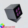RGBW Kubo12-B 2112W/RCRC.SW-RGBW - Adjustable Floodlight RGBW - Remote driver 24Vdc