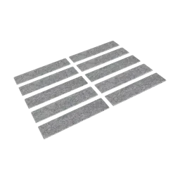 Self-adhesive felt strips 150 x 25 x 3.5 mm (PU10)