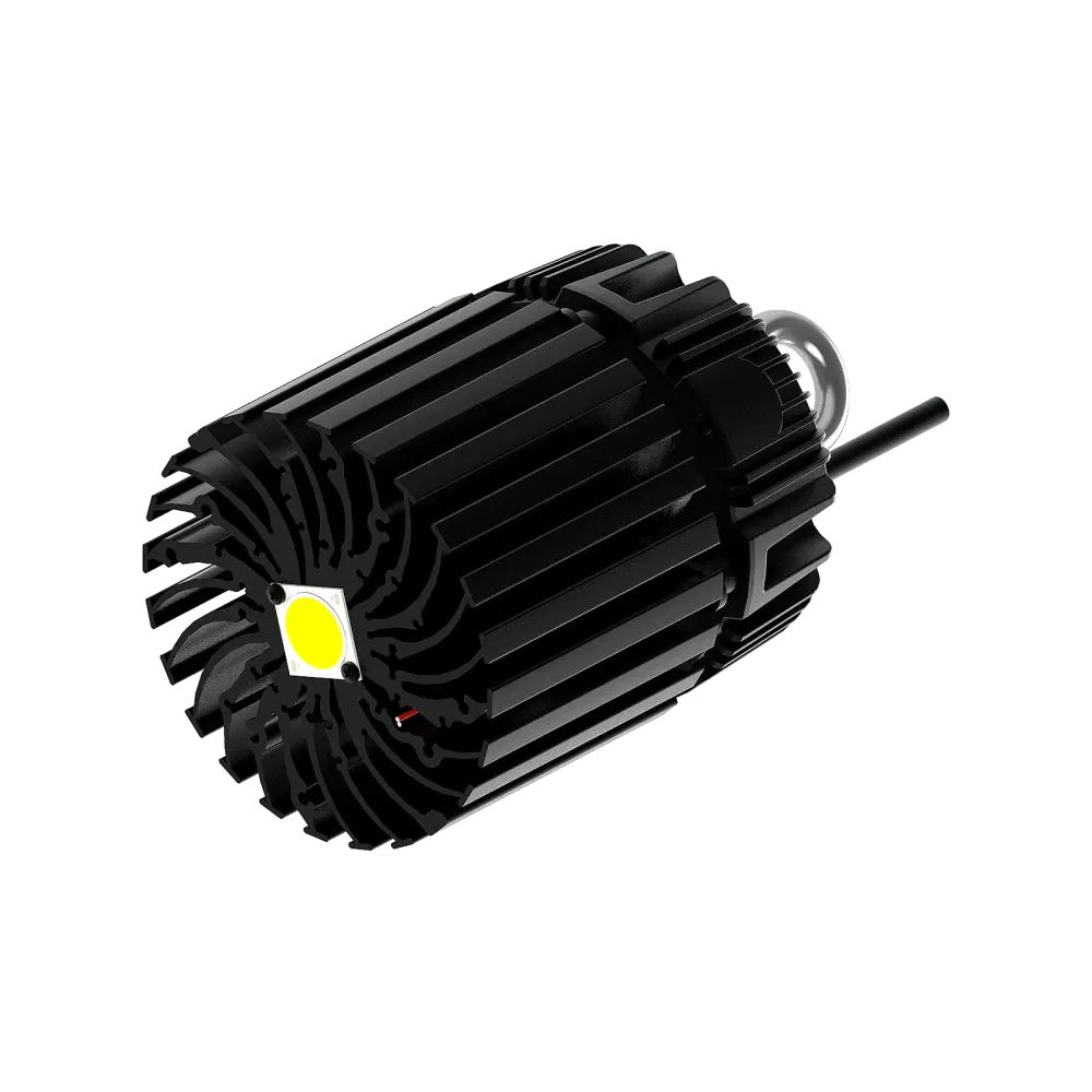 Modular LED star heat sink, ø134mm, H 100mm, Black anodized