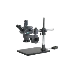SX45 Elite stereo zoom eyepiece microscope trinocular device with column stand