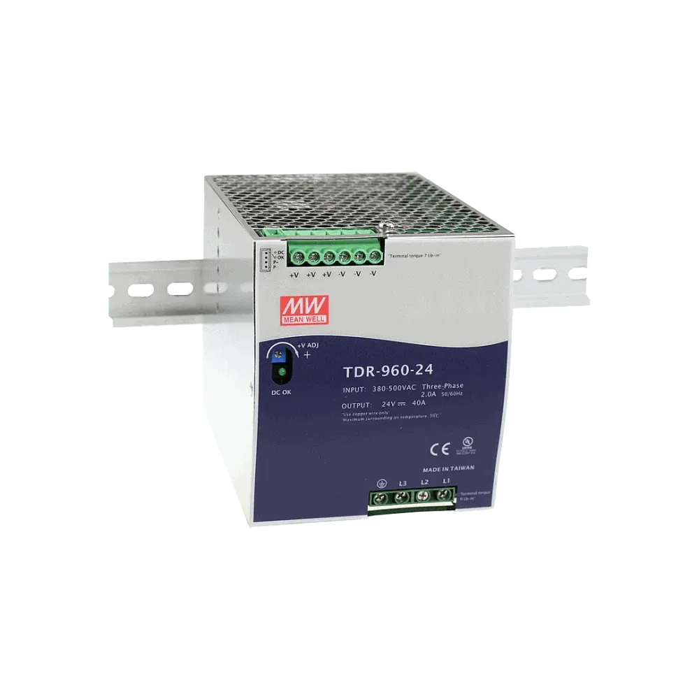 960W DIN rail power supply 48V/20A, 3-phase
