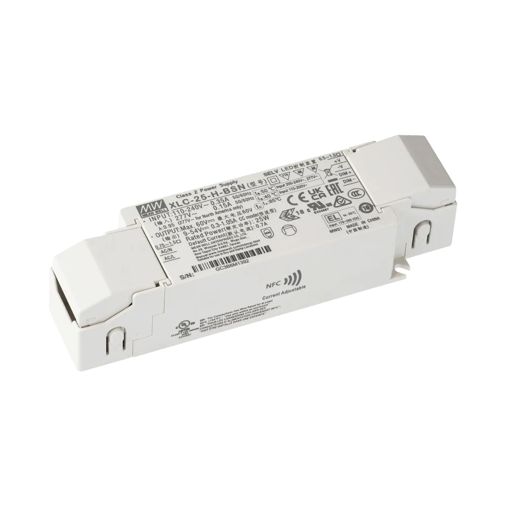25W LED control gear 300mA to 1050mA/9V...54V, 3in1 dimming, Independent, NFC