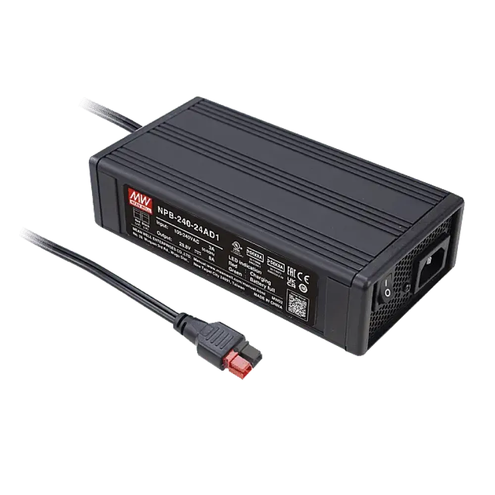 240W charger 27.6V/8A, Anderson Connector