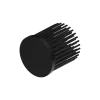LED pin fin heat sink, ø50mm, H 50mm, Base 5mm, Black anodized
