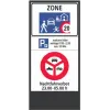 Zone signage stele type 
