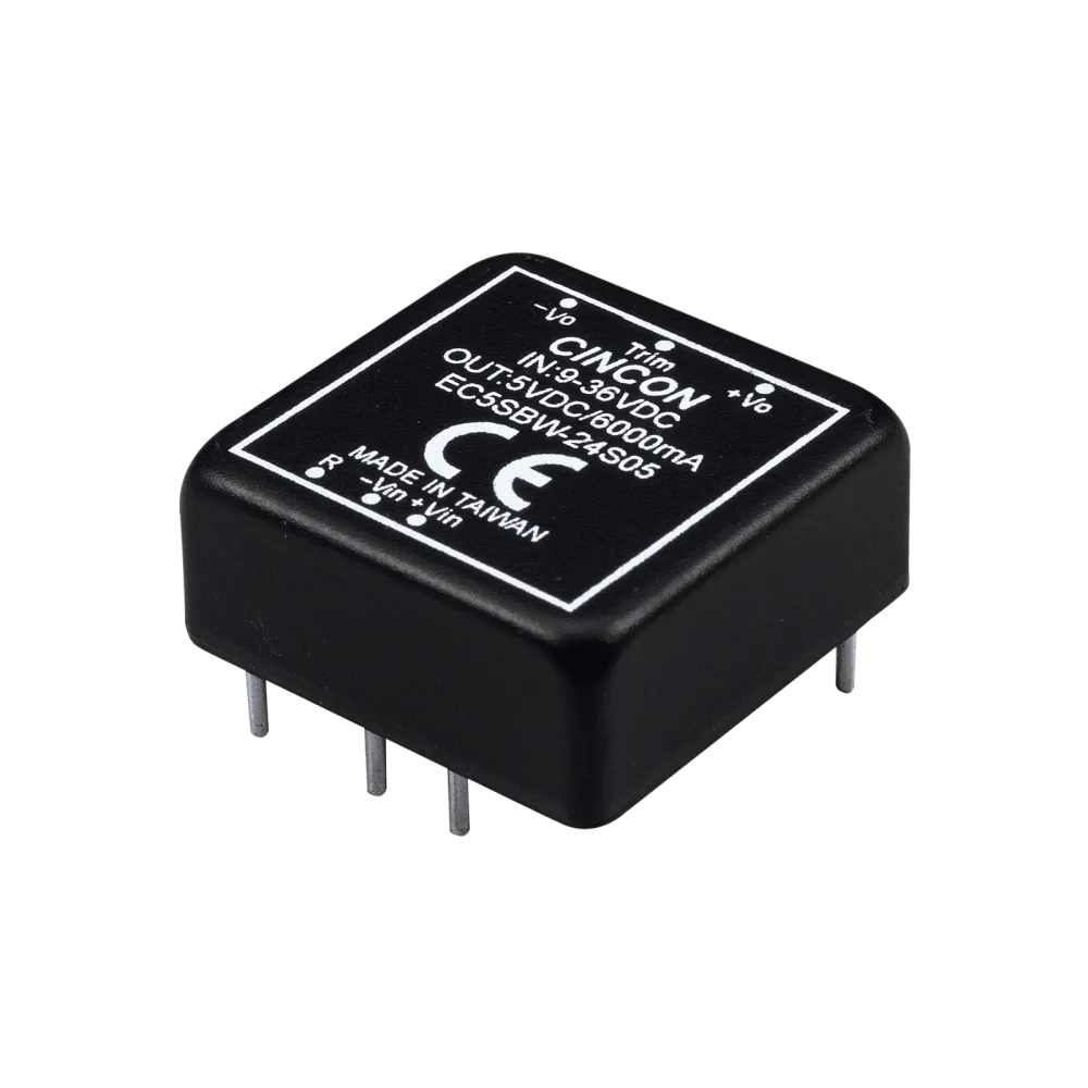 30W DC/DC-Converter, Input 18…75V, Output 5V/6A