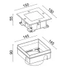 Clio Ground Recessed - Recessed in polypropylene with steel ring nut