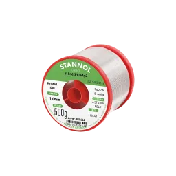 Solder wire Kristall 400, Sn62Pb36Ag2, RE L0, 1mm, 500g
