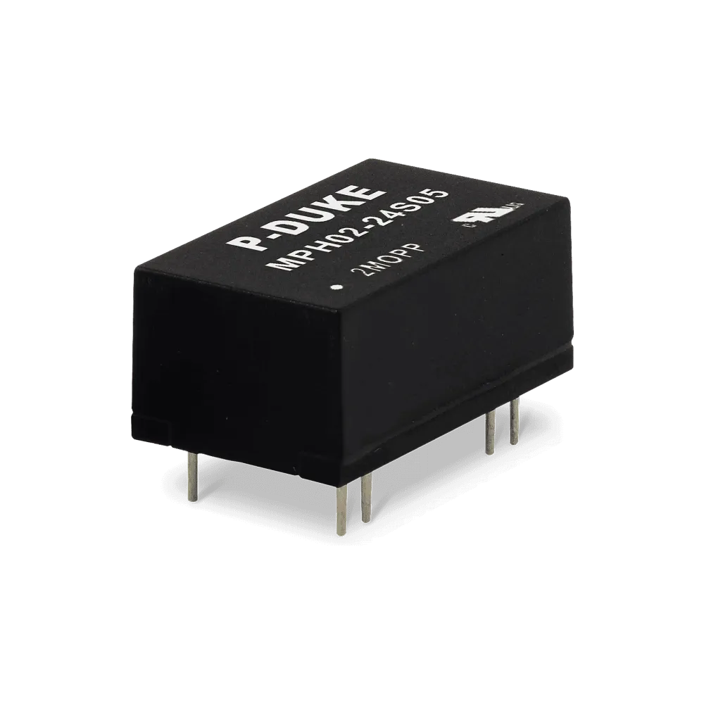 2W medical DC/DC-Converter, Input 9…18V, Output +5V / +0.4A