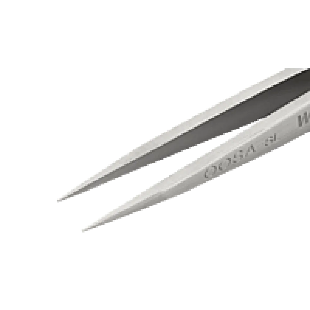 Precision tweezers with pointed tips. Very robust