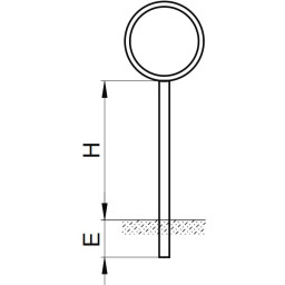 Standrohrlänge rund (230/270 cm)