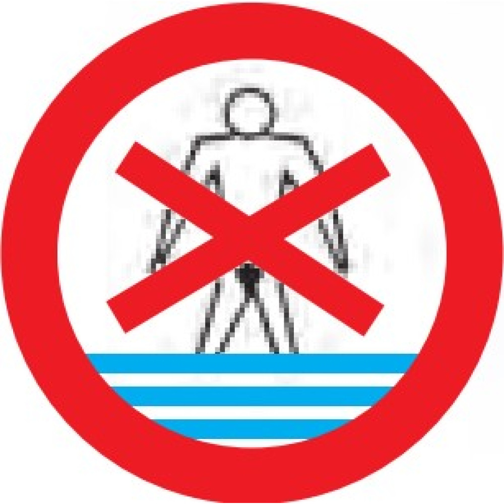 Zona di divieto di balneazione