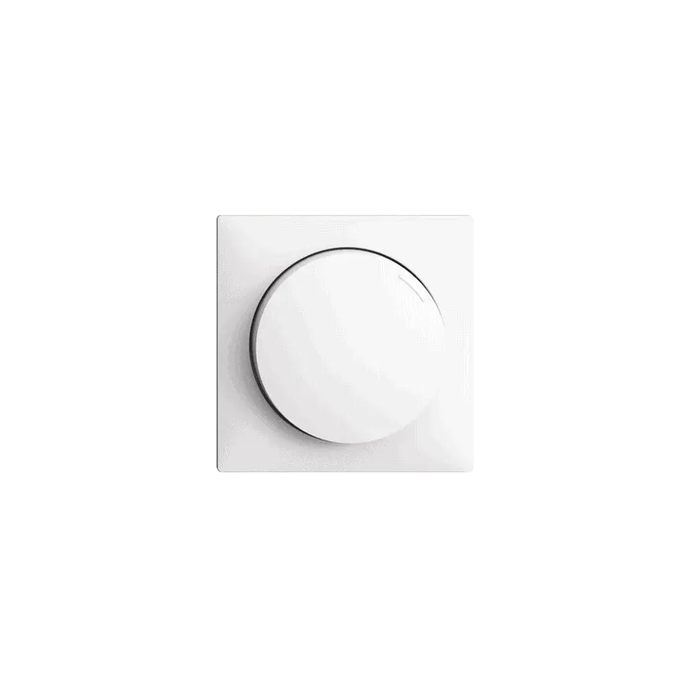 Flush-mounted installation set EDIZIOdue for rotary dimmer white