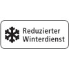 Reduced winter service