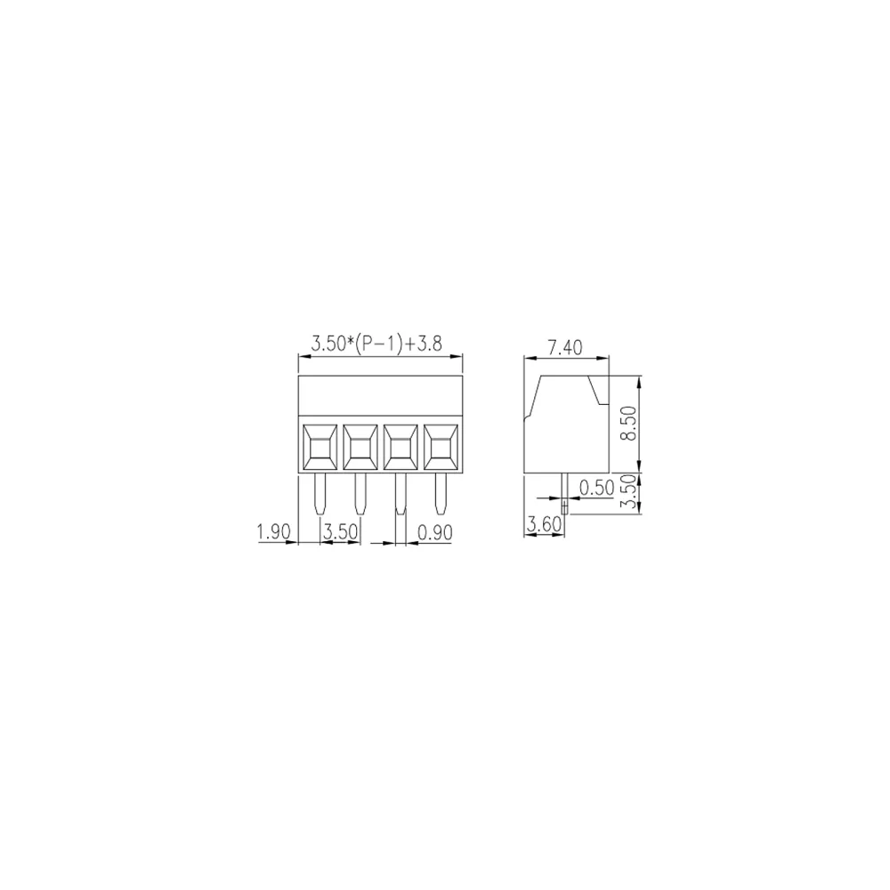 PCB Terminal Block EK350V-xxP