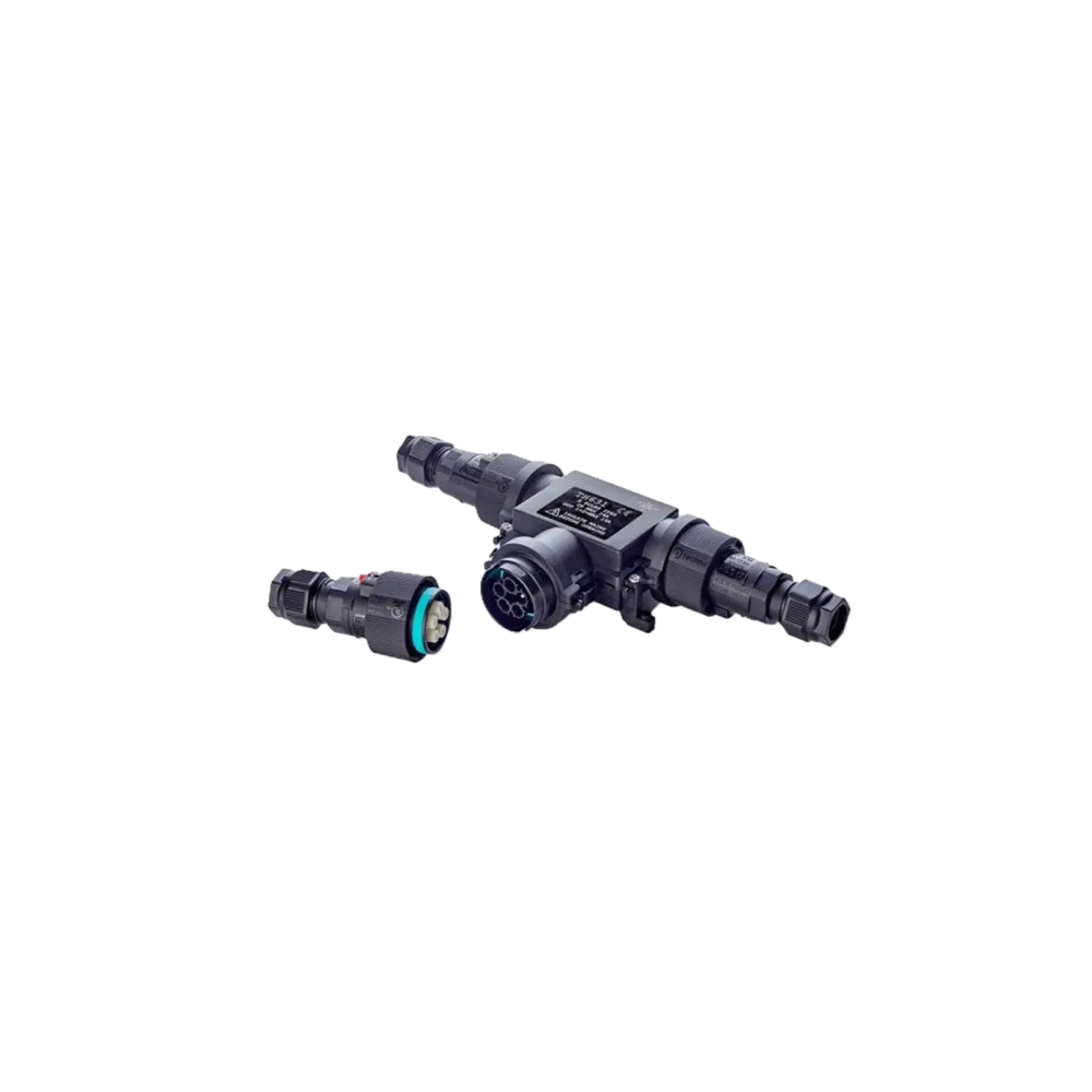 Techno T-Distributor Plug & Socket THR631, 5P, Screw, IP65
