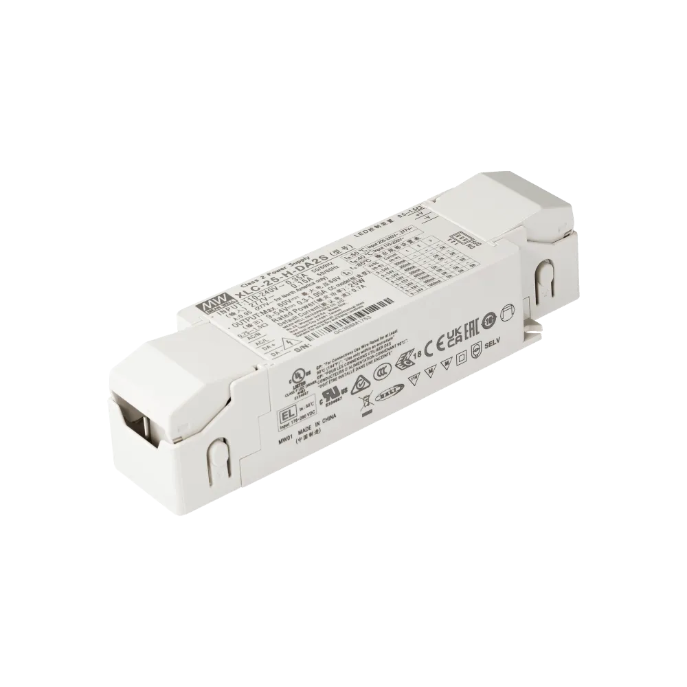 25W LED driver 300mA to 1050mA/9V…54V, DALI2, Independent