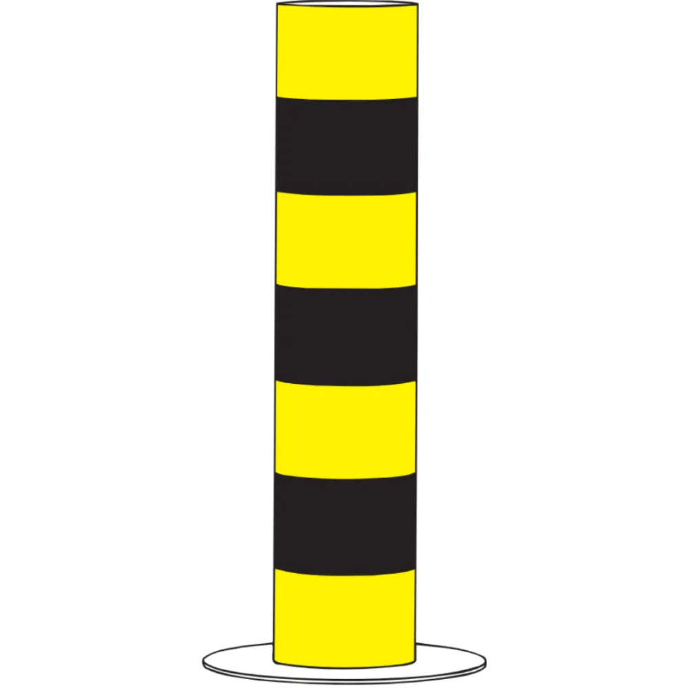 Reflective steel island post (60-85 cm)